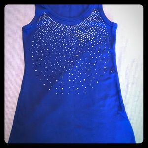 3/$35 Blue and diamonds tank top.